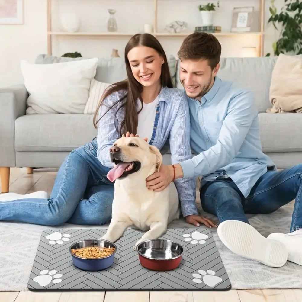 Feeding Mat Waterproof Quick Dry for Food and Water Bowls
