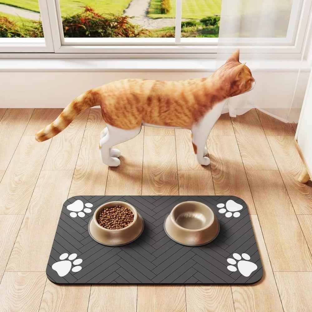 Feeding Mat Waterproof Quick Dry for Food and Water Bowls