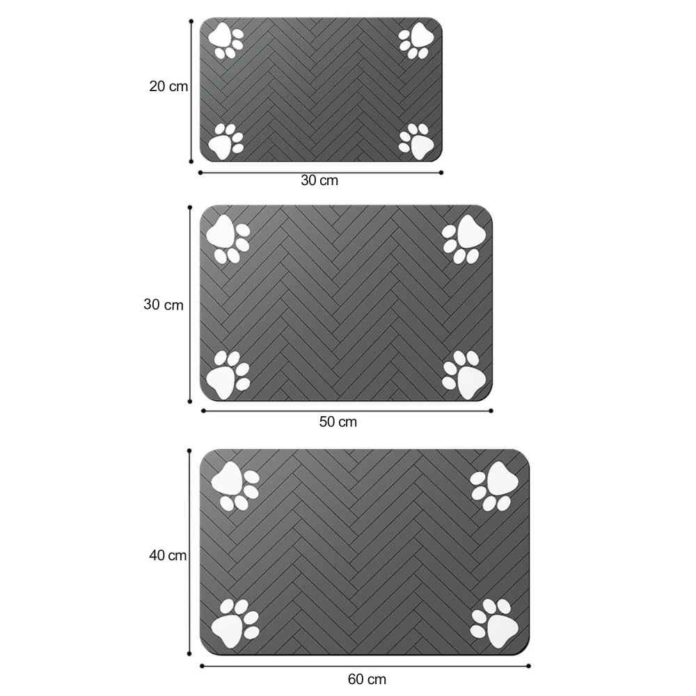 Feeding Mat Waterproof Quick Dry for Food and Water Bowls
