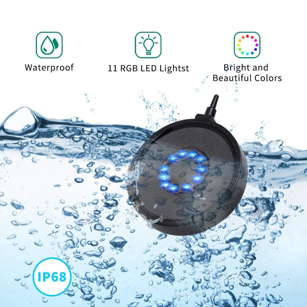 Elevate Your Aquatic Experience with the Aquarium Bubble Light Air Stone Remote Control