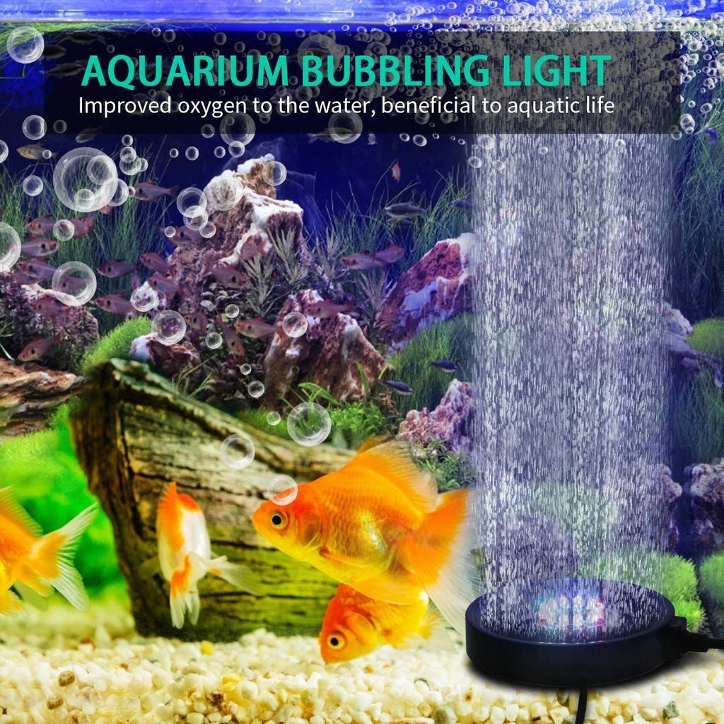 Elevate Your Aquatic Experience with the Aquarium Bubble Light Air Stone Remote Control