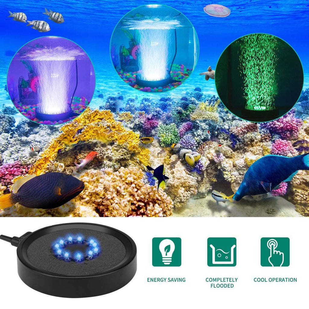 Elevate Your Aquatic Experience with the Aquarium Bubble Light Air Stone Remote Control