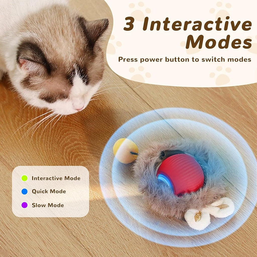 Electric Toy Ball for Cats - Interactive and Engaging Playtime Fun
