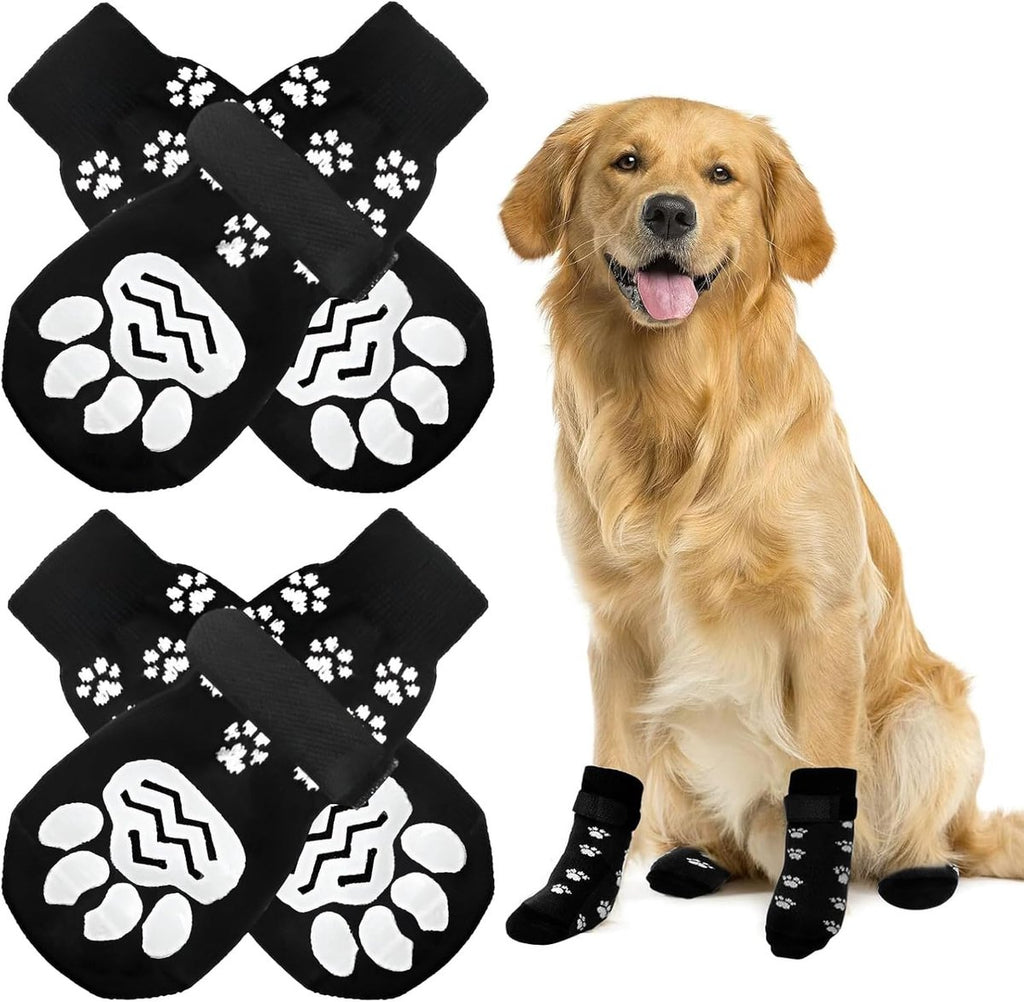 Dog Shoe Paw Pads - Non-Slip, Adjustable Dog Socks for All Sizes