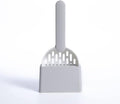 Cat Litter Scoop - Cat Litter Scoop - Cat Litter Scoop - Cat Litter Scoop - Cat Litter Accessories - Cat Litter Scoop with Holder - Cat Toilet Cleaning - Cat Litter Sieve - Cat Litter Scoop - Pet Supplies Cats - Sturdy Plastic Scoop - Gray - 1 Piece