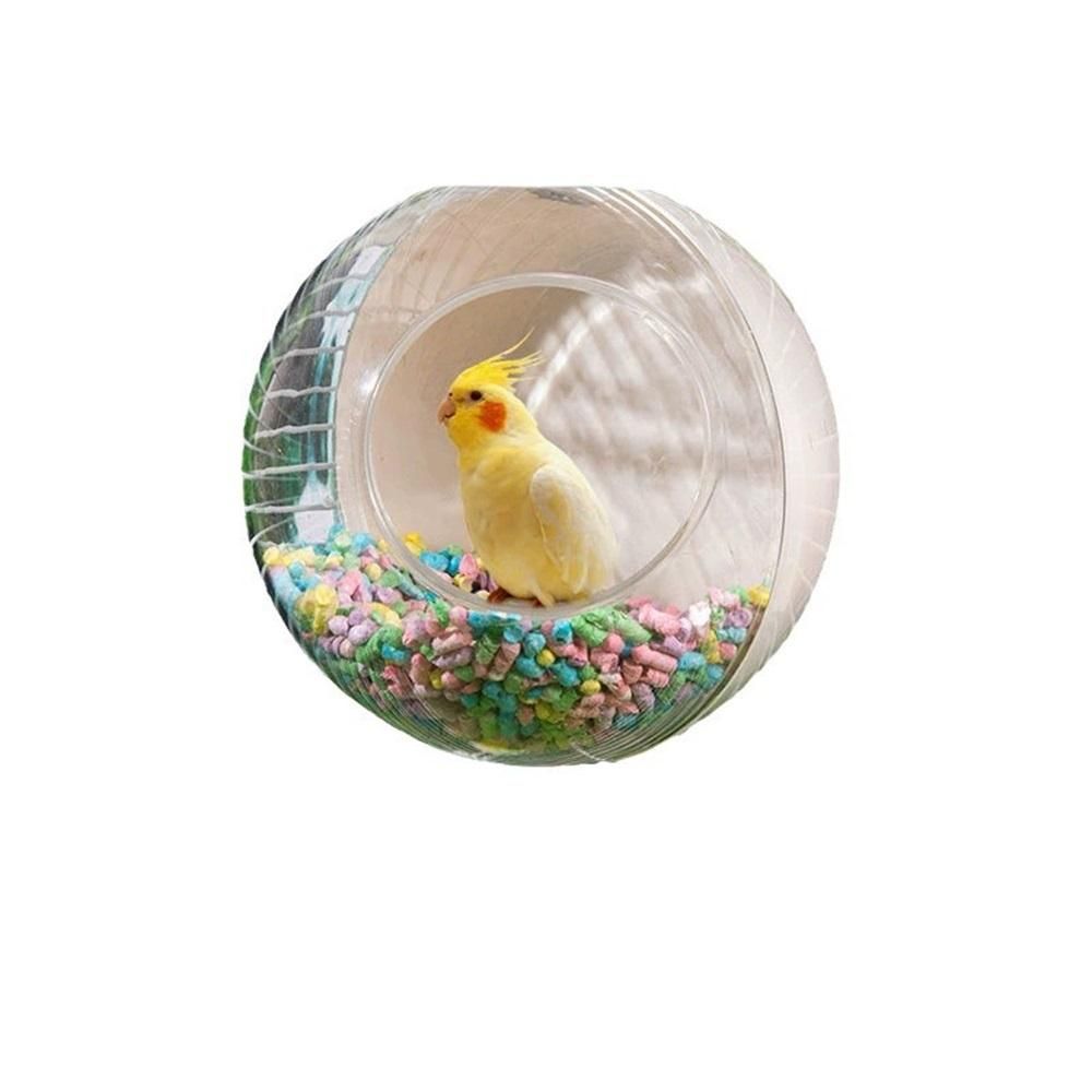 Bird Nest for Cage Bite-Resistant, Washable Clear Observation Small Bird House Hanging, Warm Birds Bed Plush Hut, Parakeet Nest to Lay Eggs Breeding Sleeping（white）