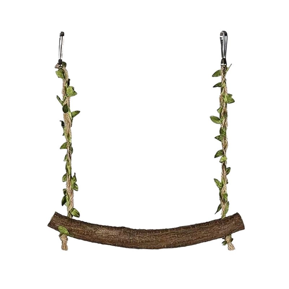 2pcs Swing Chicken Toy Perch Chicken Stand Bird Chew Toy for Birds Parrots Training Stand Holder Bird Toy Chickens and Parrots Bird Swings Birdcage Accessories（small size）