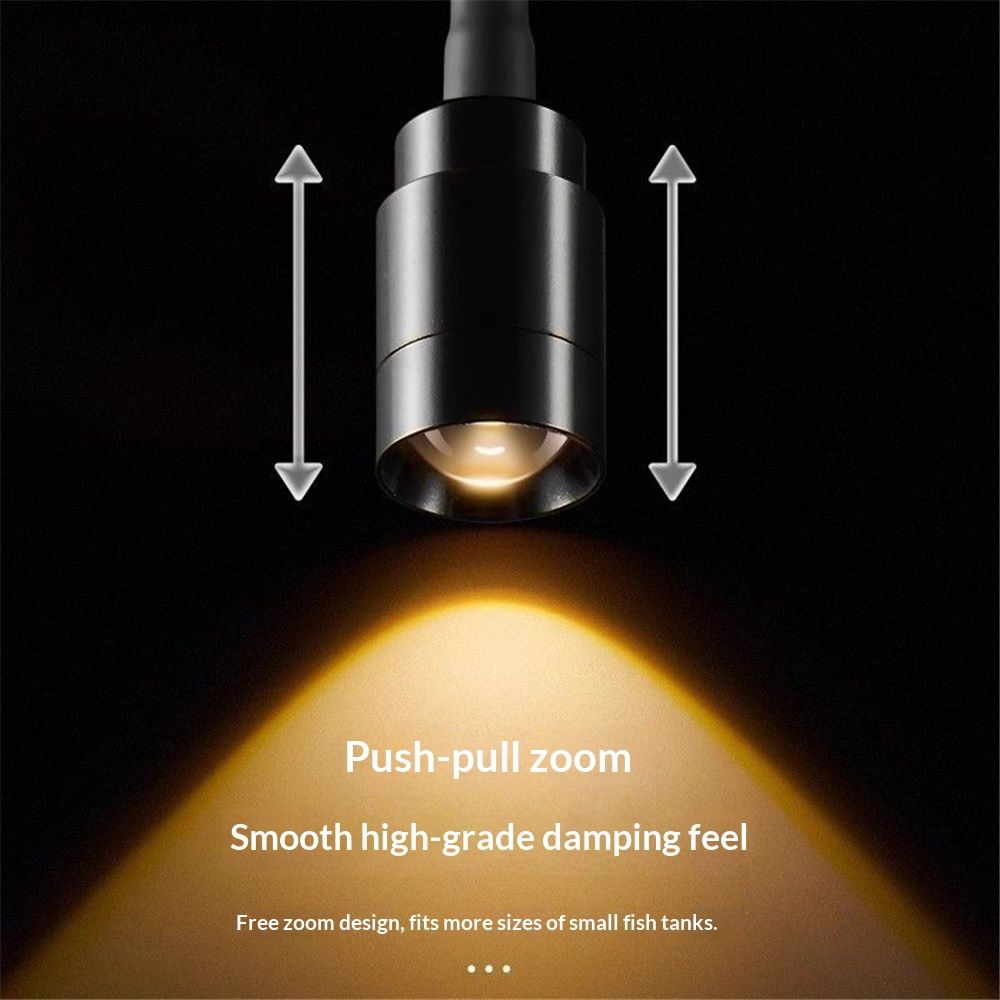 3W Full Spectrum LED Aquarium Light – Clip-On Freshwater Fish Tank Spotlight for Aquatic Plants, Aquascaping, Terrariums & Vivariums