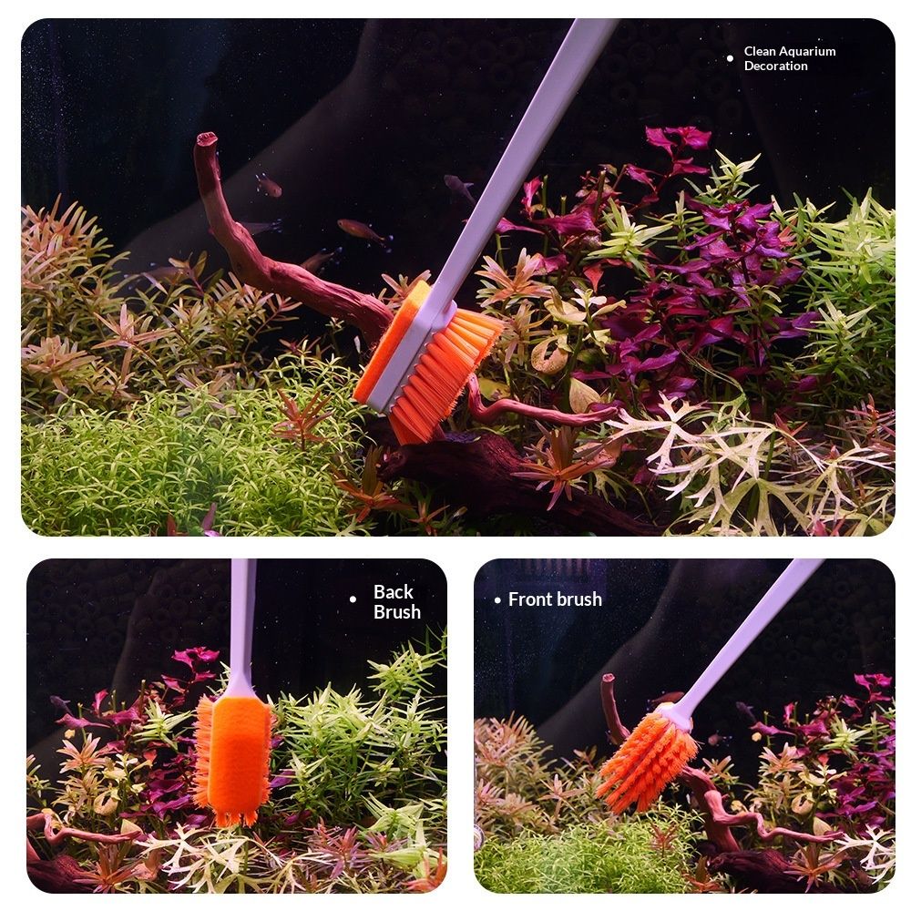 Transform Your Aquatic Home with Our Aquarium Algae Scraper Set – 2-Piece Cleaning Brush for Crystal Clear Tanks
