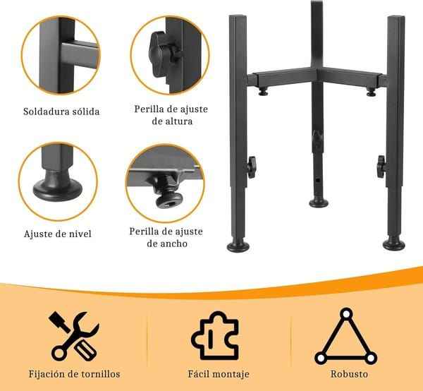 Elevated Dog Bowl Stand - Adjustable Metal Feeder for All Breeds
