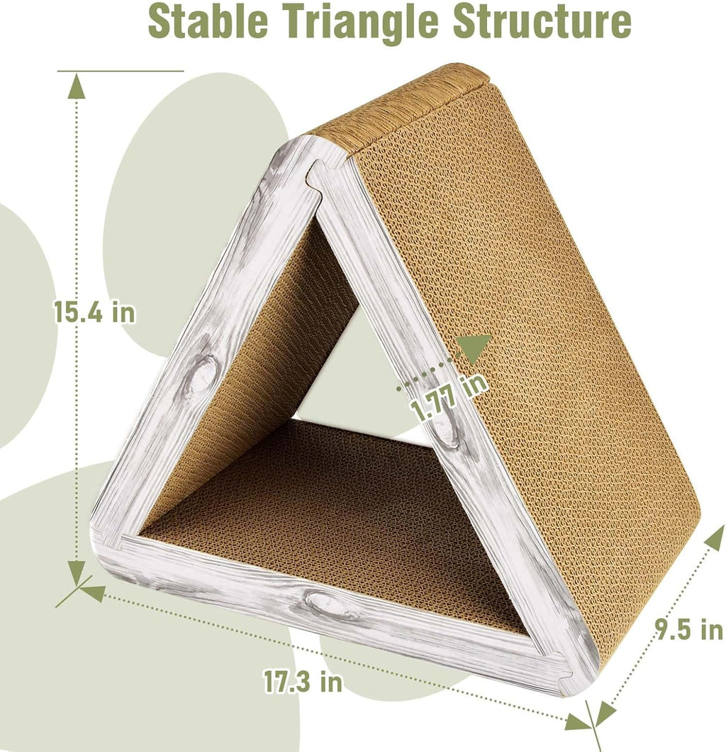 Transform Your Cat's Playtime with the Foldable Triangle Cat Scratcher