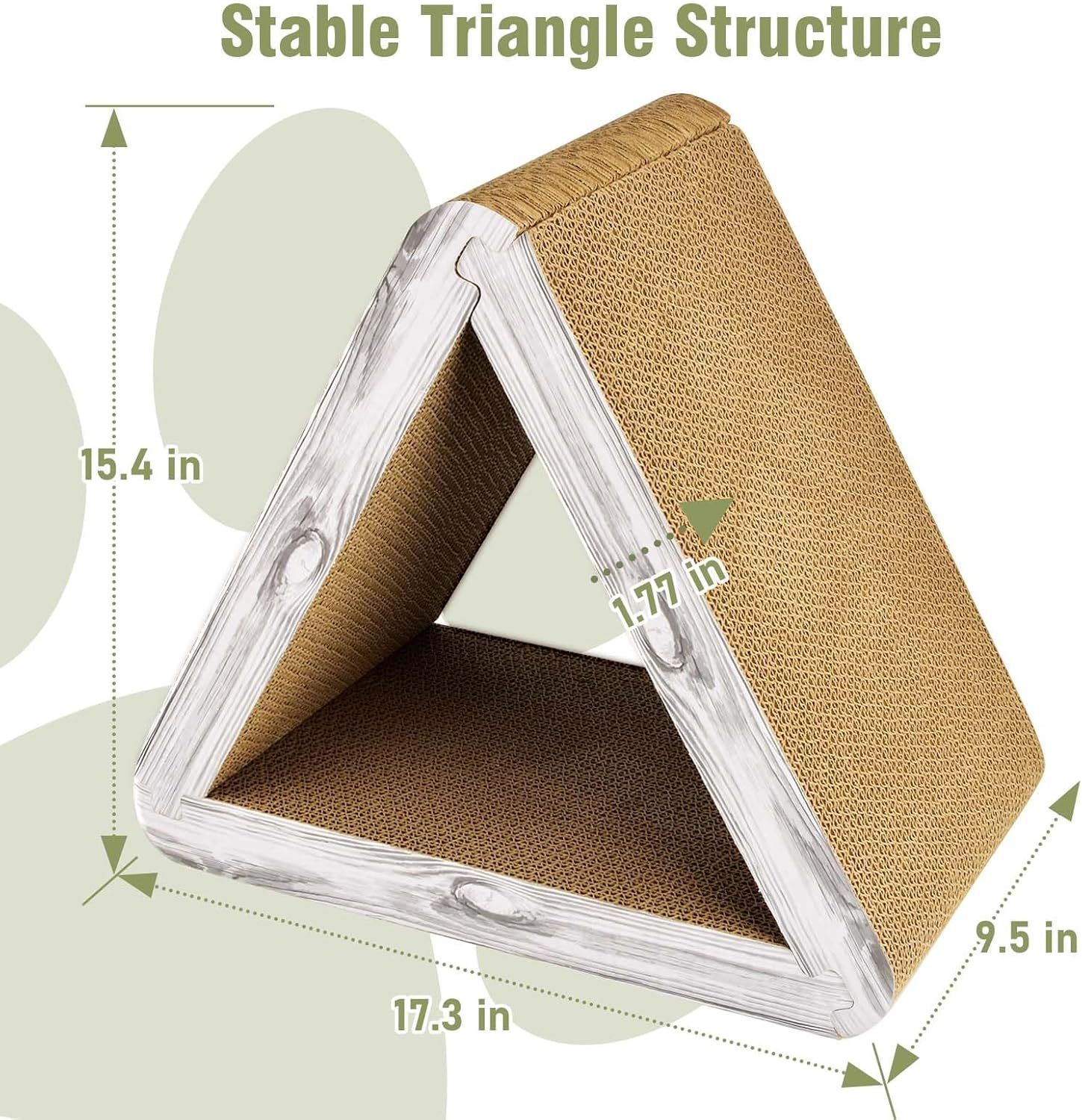 Transform Your Cat's Playtime with the Foldable Triangle Cat Scratcher