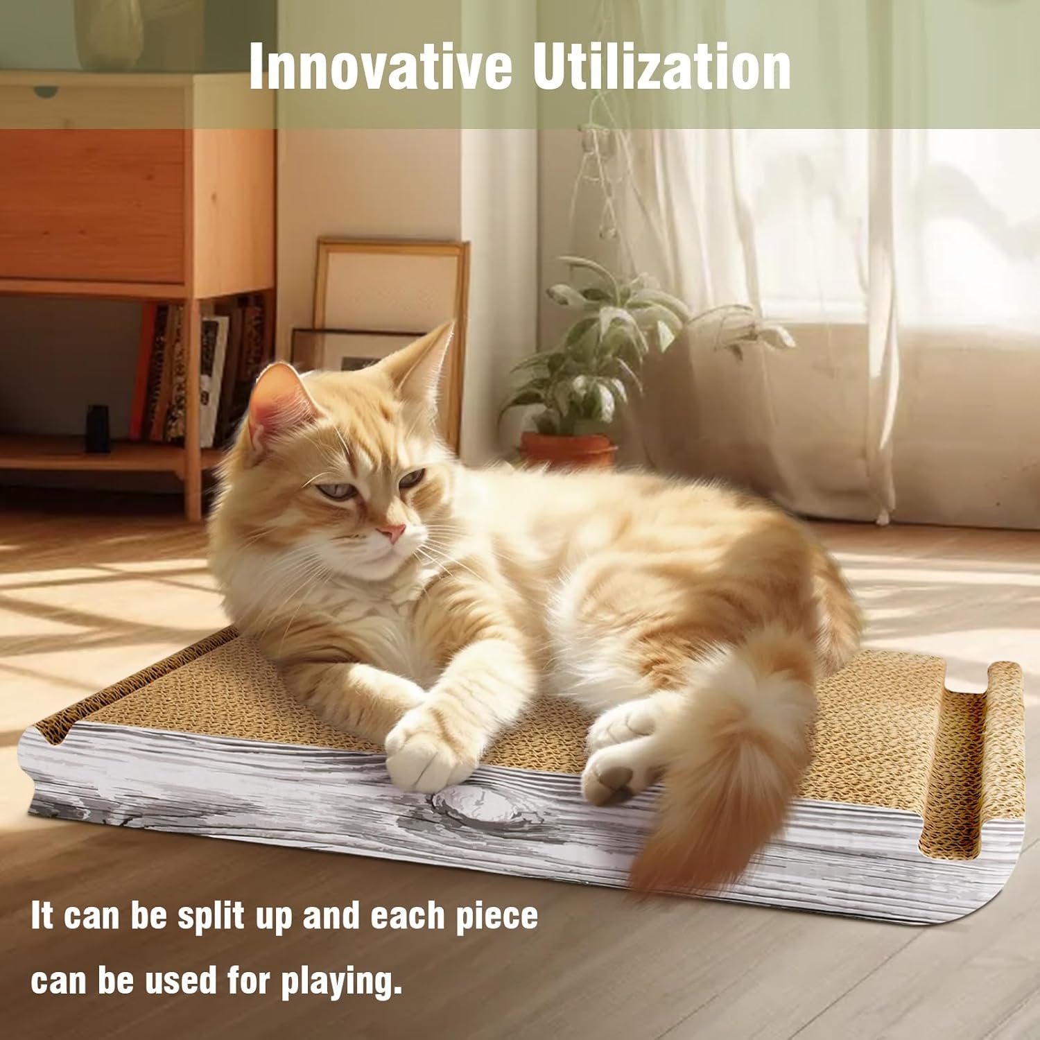 Transform Your Cat's Playtime with the Foldable Triangle Cat Scratcher