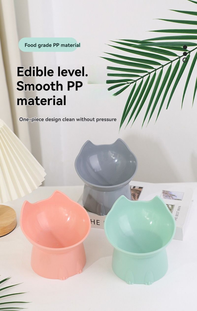 Elevated Cat Bowl with Long Ears - Enhance Your Pet's Dining Experience