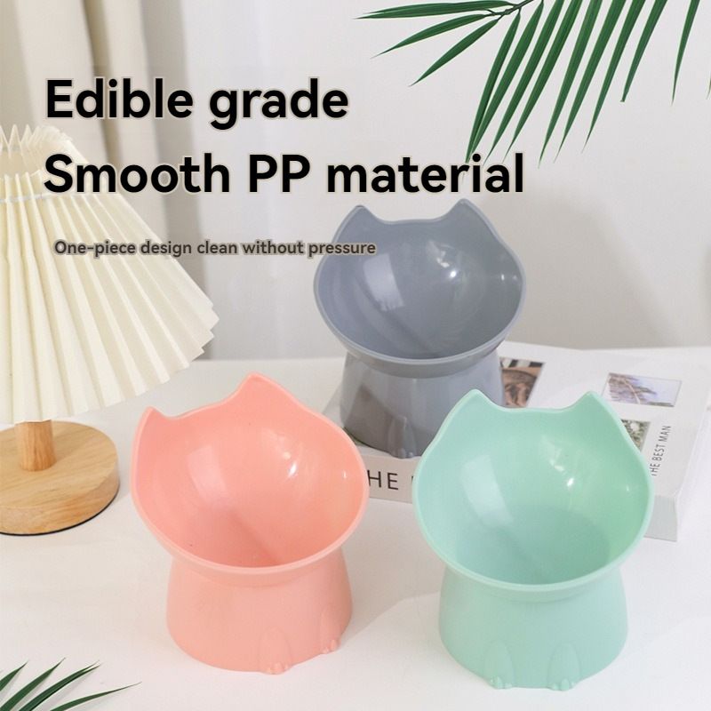 Elevated Cat Bowl with Long Ears - Enhance Your Pet's Dining Experience