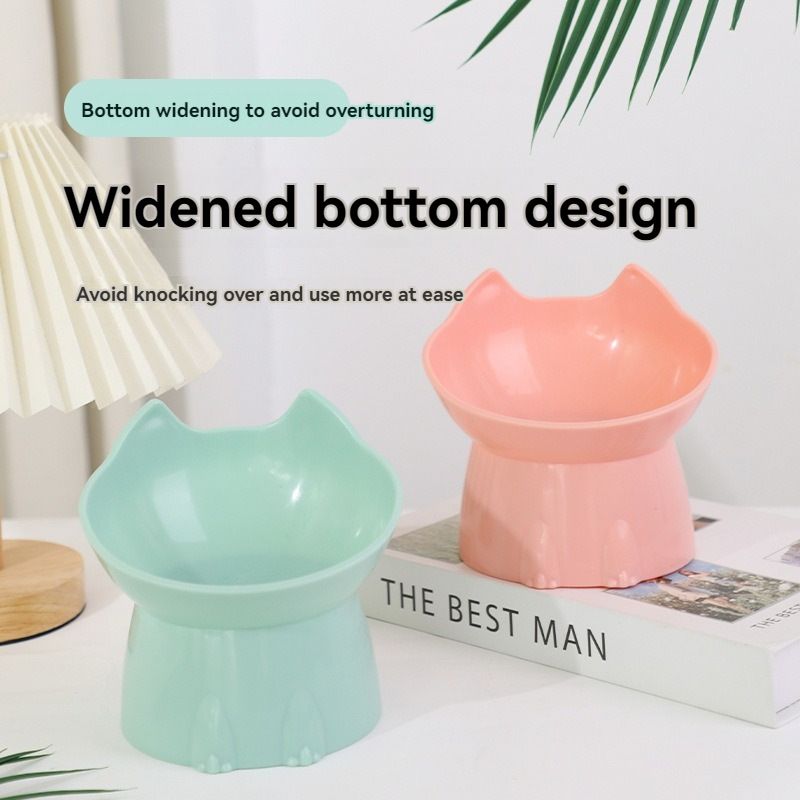 Elevated Cat Bowl with Long Ears - Enhance Your Pet's Dining Experience