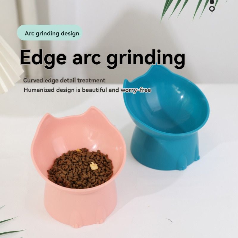 Elevated Cat Bowl with Long Ears - Enhance Your Pet's Dining Experience