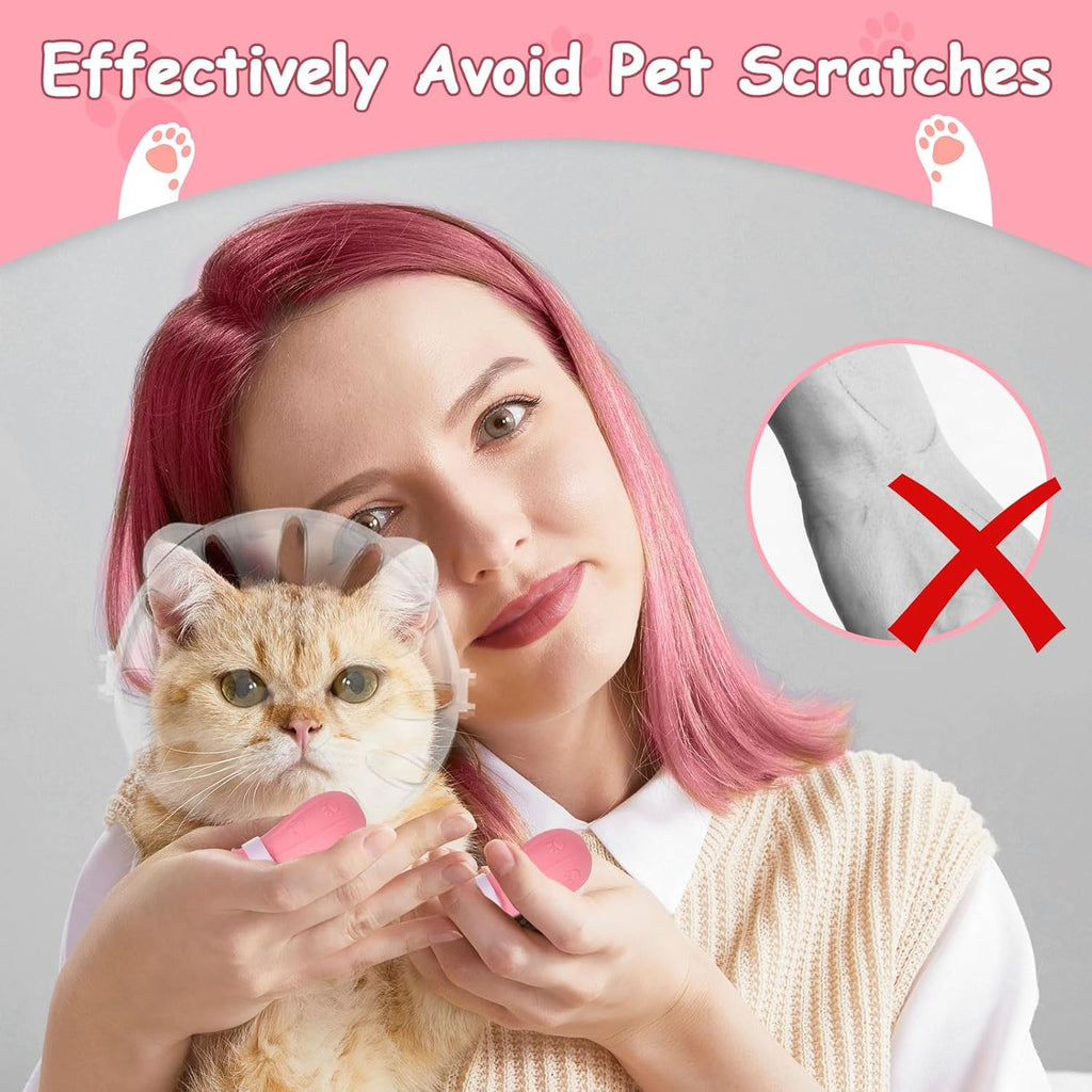 Cat Muzzle and Boots Set - Ensure Stress-Free Grooming for Your Feline Friend