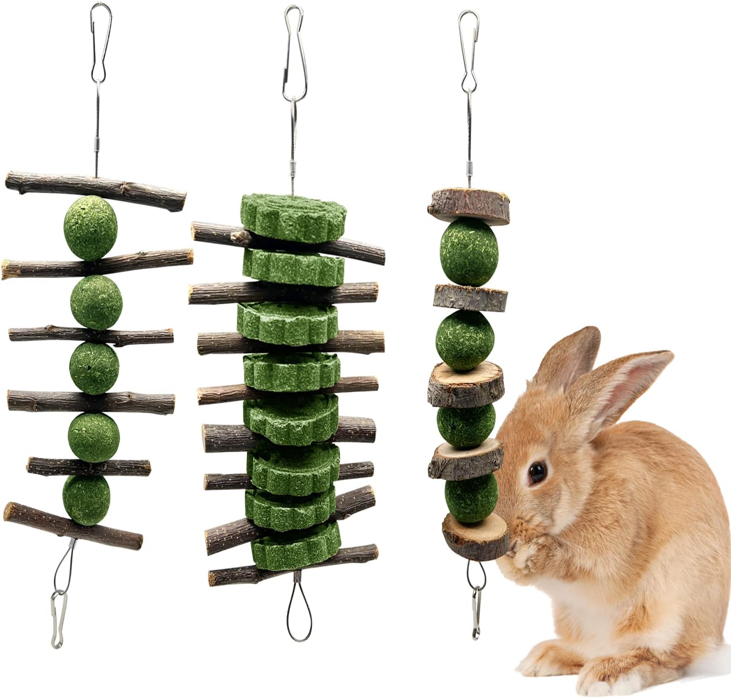 Enhance Your Rabbit's Happiness with BallHull 3 Pcs Bunny Teeth Grinding Chew Toys