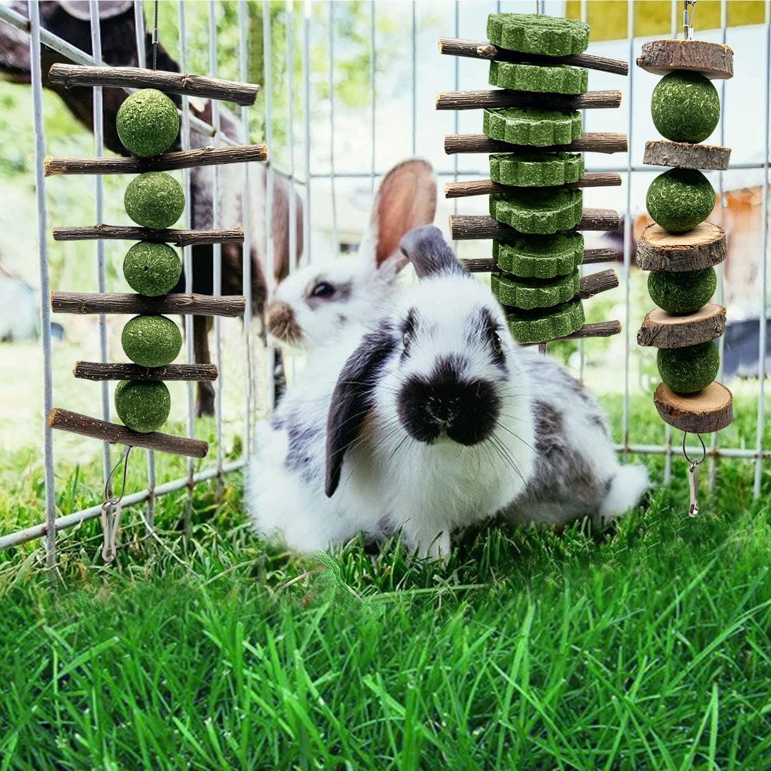 Enhance Your Rabbit's Happiness with BallHull 3 Pcs Bunny Teeth Grinding Chew Toys