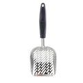 Heavy Duty Cat Litter Scoop - Durable Aluminium Alloy with Ergonomic Matte Black Handle