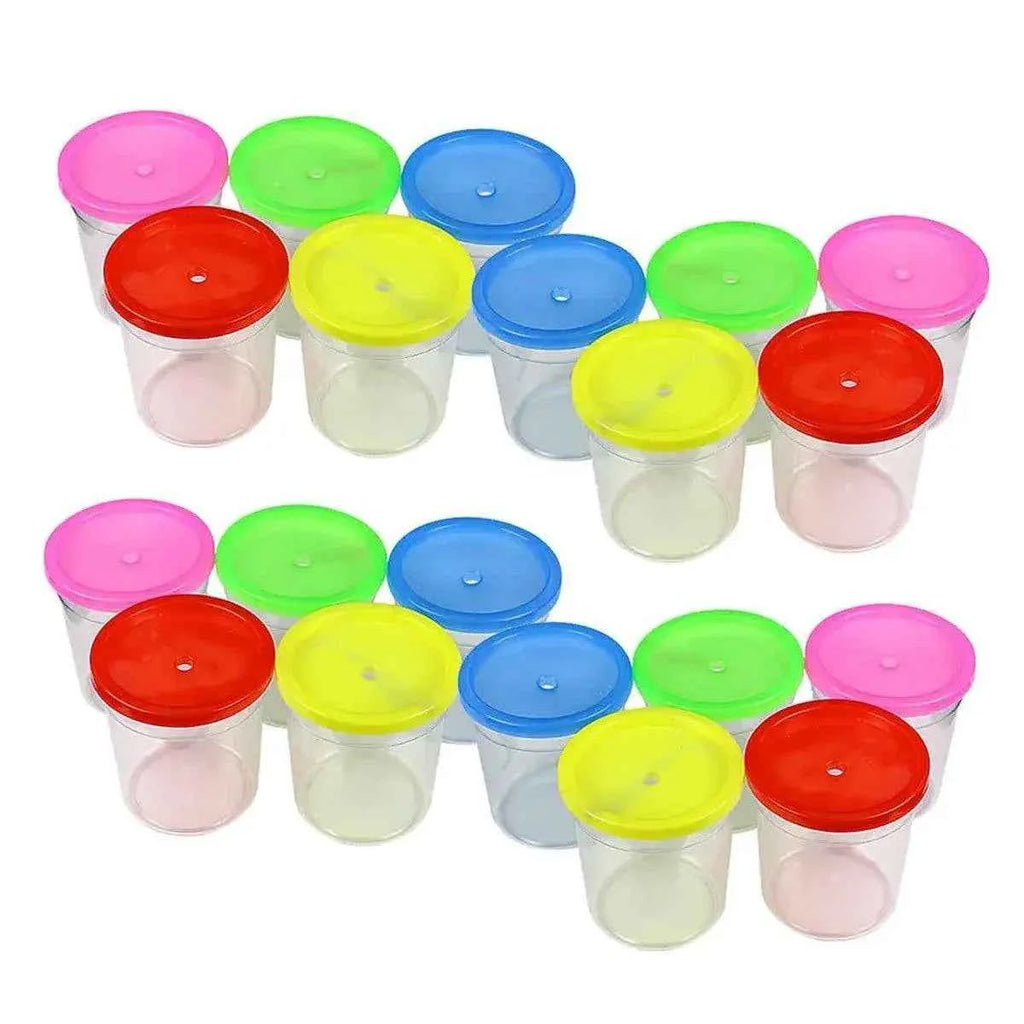 Mini Betta Fish Cups with Lid - 20pcs Portable Containers for Betta Fish & Small Pets