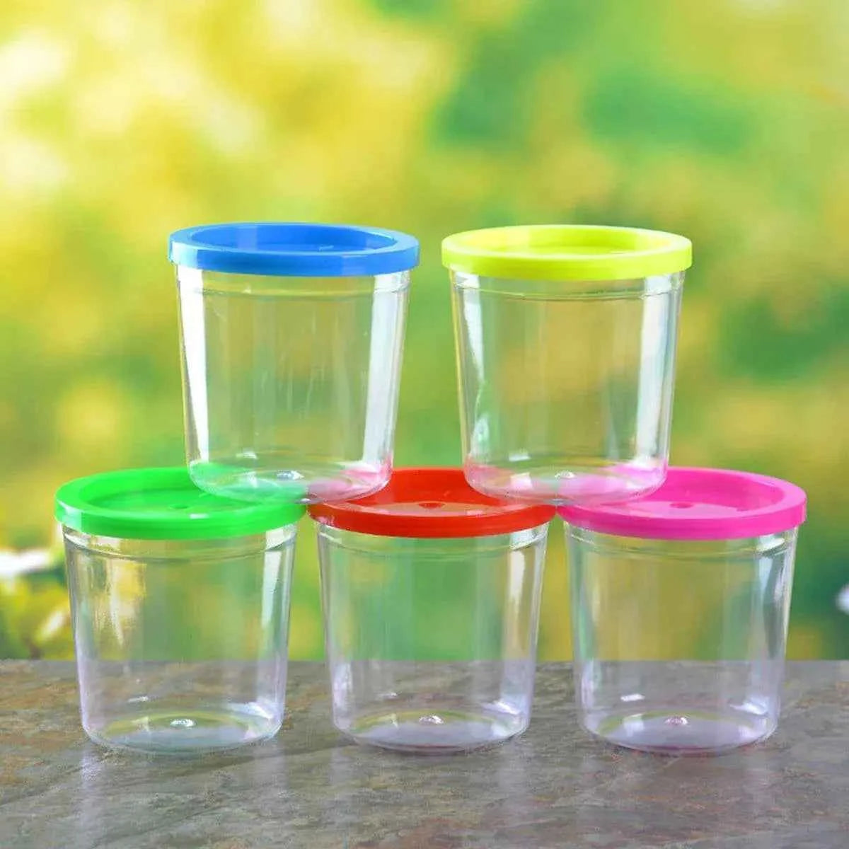 Mini Betta Fish Cups with Lid - 20pcs Portable Containers for Betta Fish & Small Pets