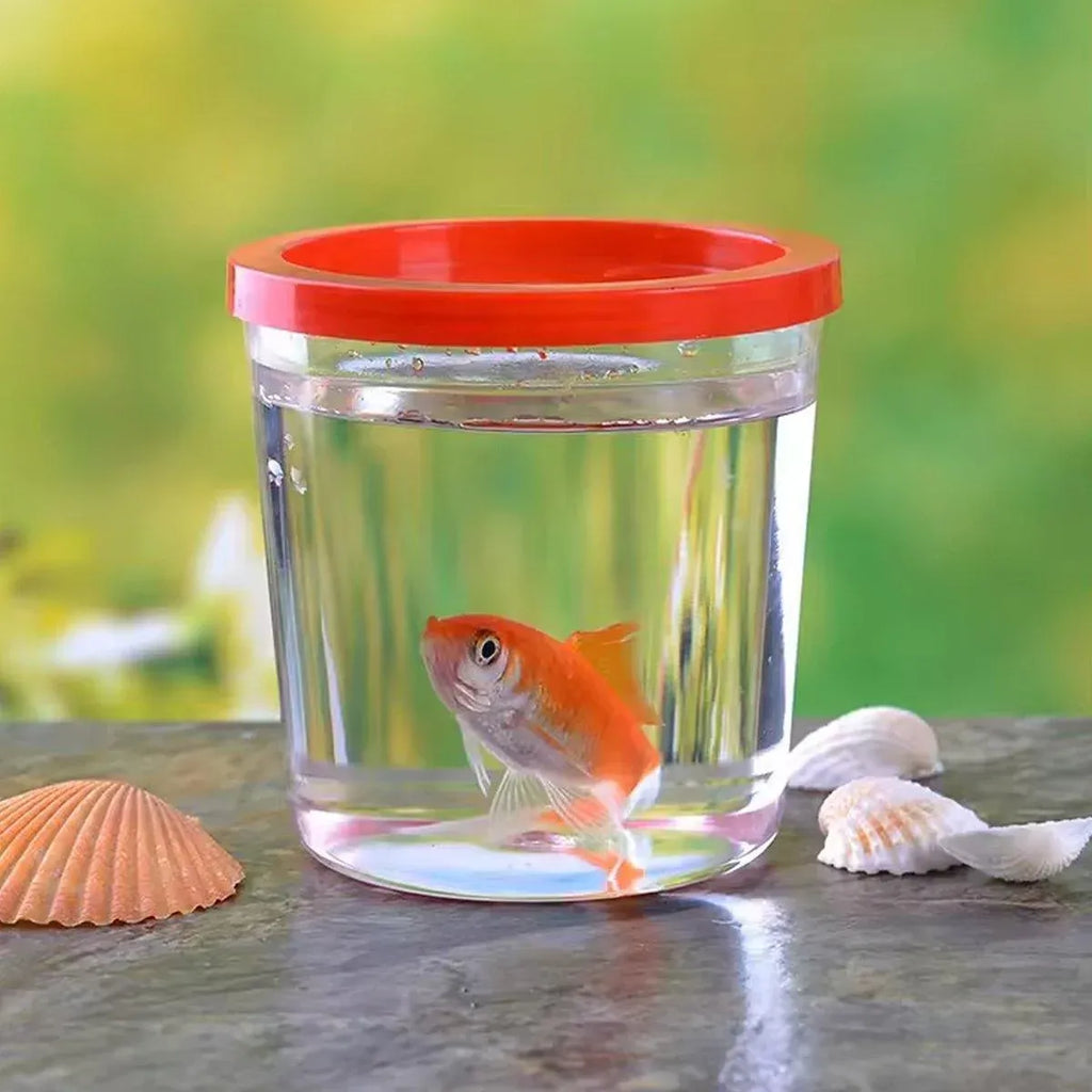 Mini Betta Fish Cups with Lid - 20pcs Portable Containers for Betta Fish & Small Pets
