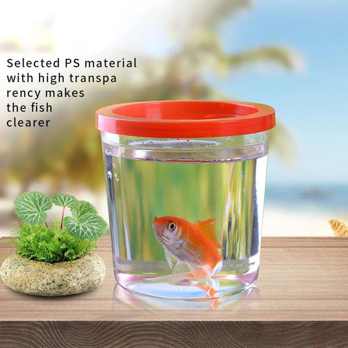 Mini Betta Fish Cups with Lid - 20pcs Portable Containers for Betta Fish & Small Pets