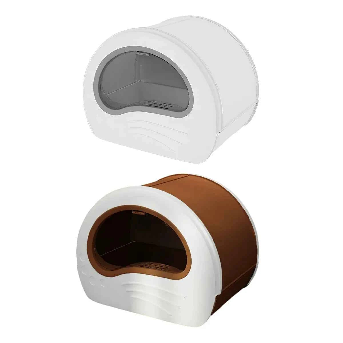 Enclosed Cat Litter Box - Large, Odour-Controlled Design for Easy Cleaning and Comfort