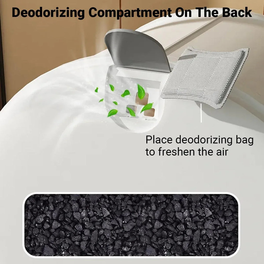 Enclosed Cat Litter Box - Large, Odour-Controlled Design for Easy Cleaning and Comfort