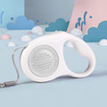 Grey 3M Automatic Retractable Dog Leash –Extendable Pet Lead with One-Button Brake Lock, Tangle-Free 360° Nylon Strap, Durable ABS Housing for Dogs and Puppies